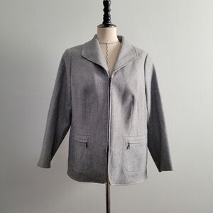 Escada Gray Zip Up Jacket